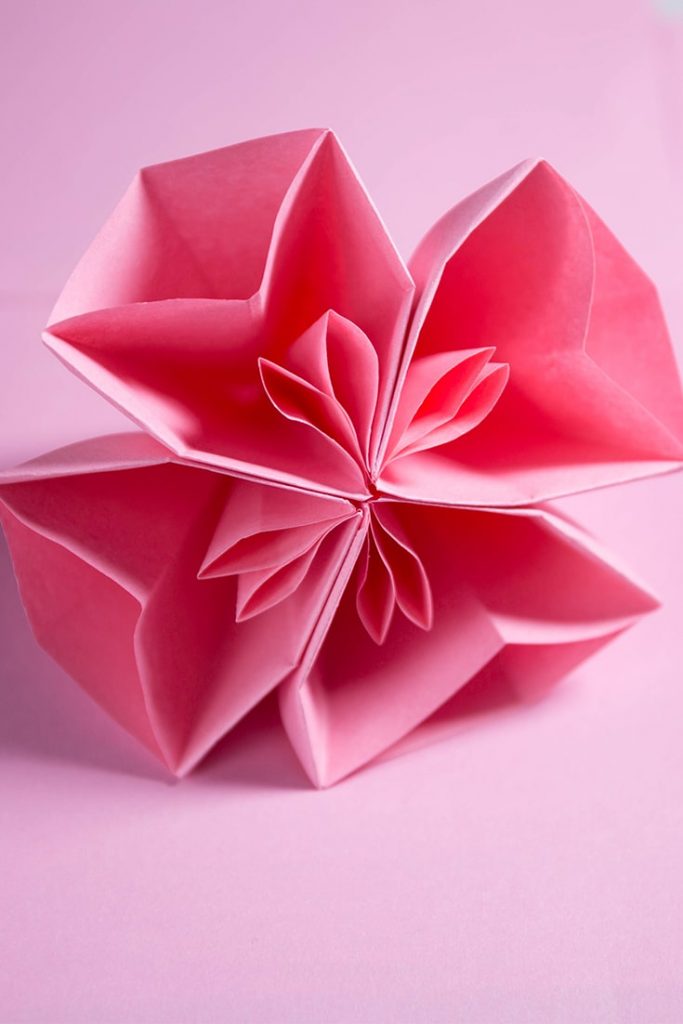 Origami Kusudama Cherry Blossom