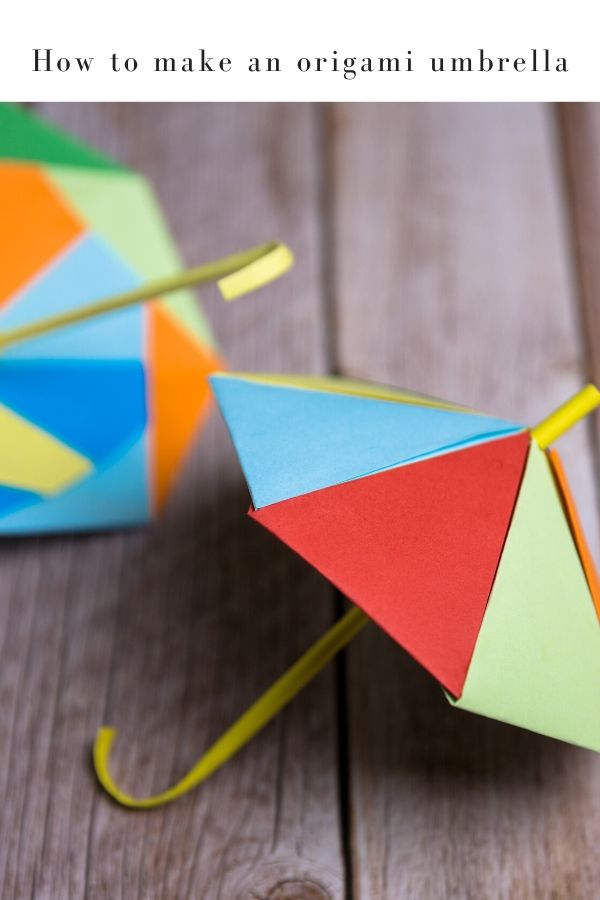 How to make an origami umbrella