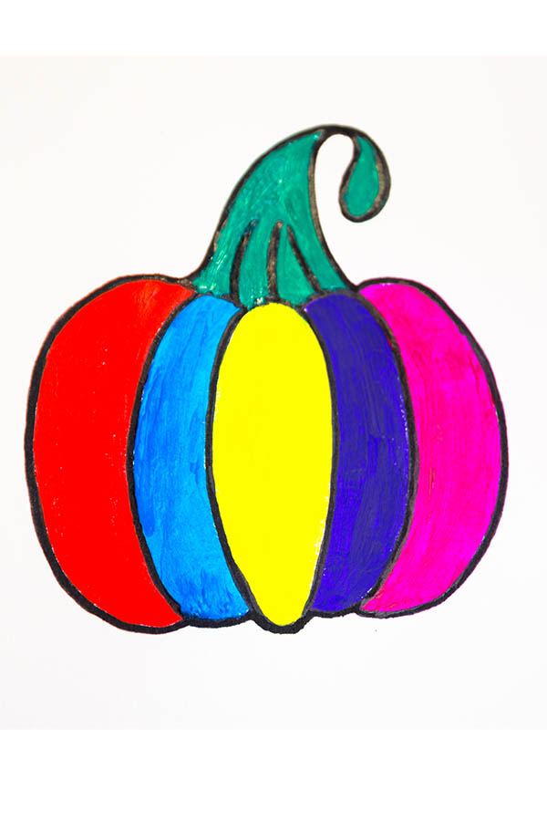 how to draw pumpkin easy