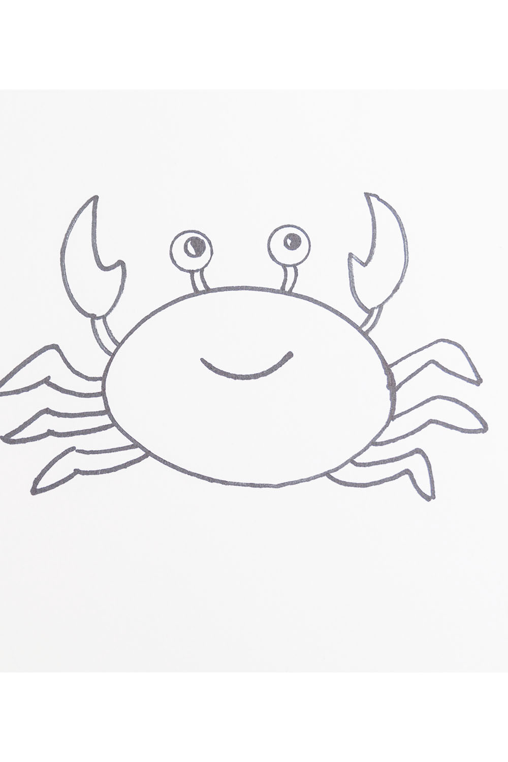 Drawing crabs for children