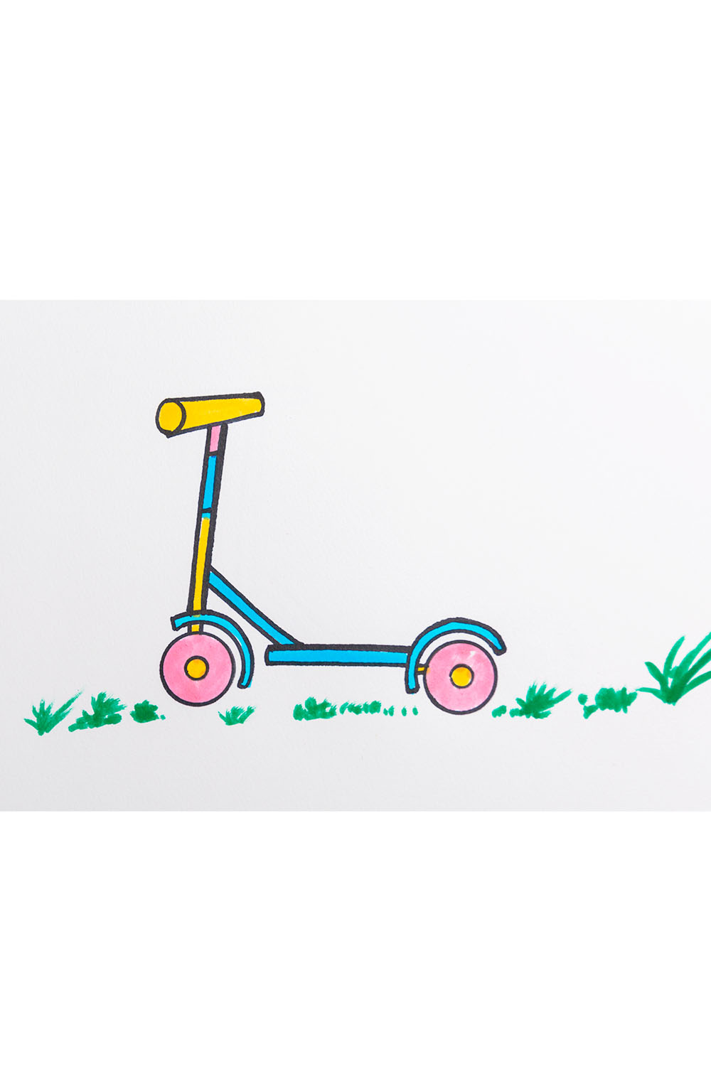 How to draw scooter