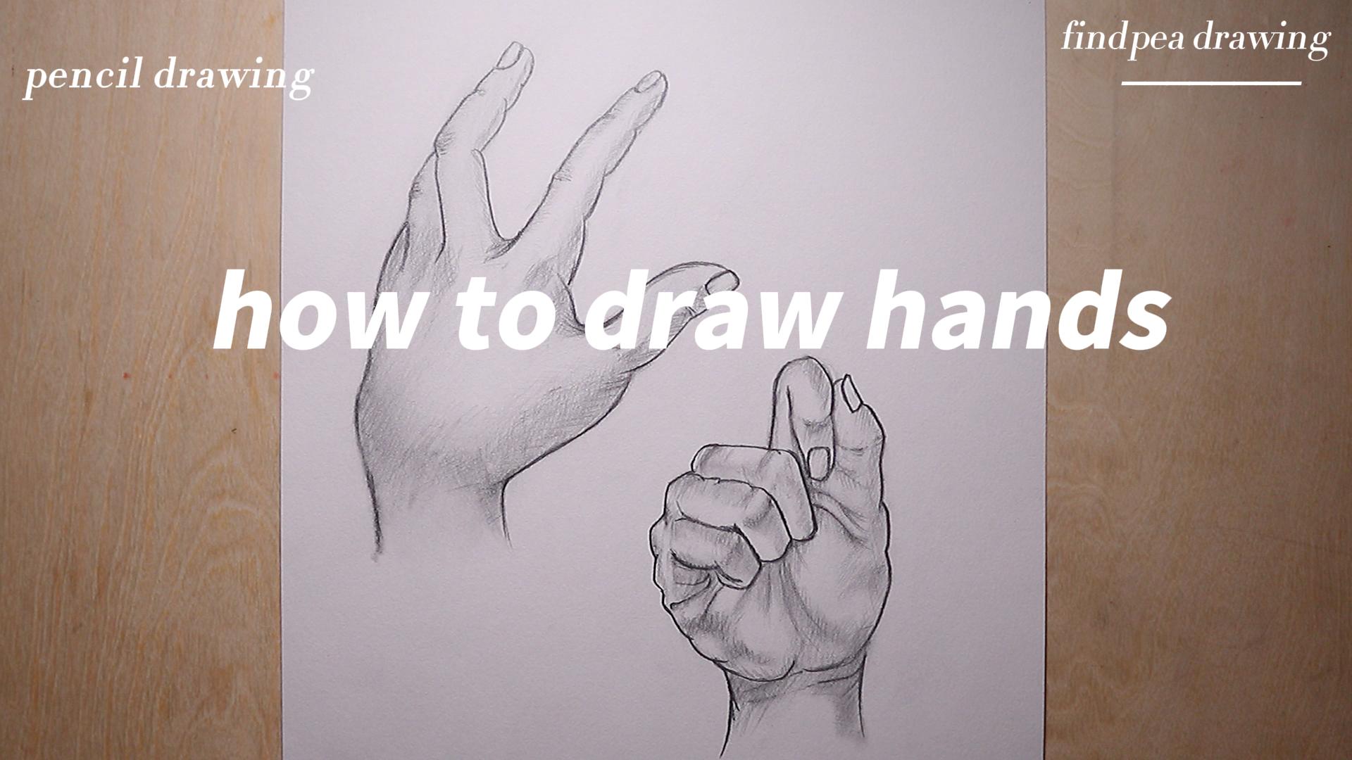 how to draw hands step by step
