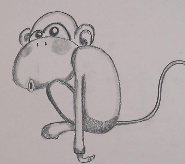 How To Draw A Cute Monkey Easy