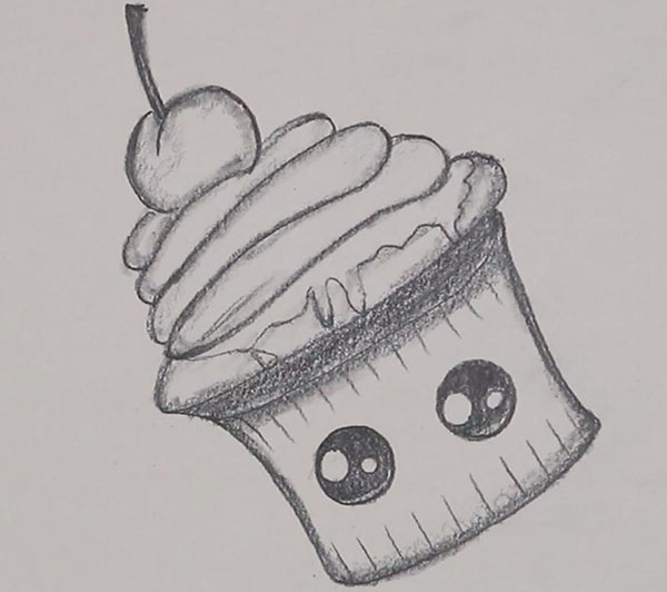 how to draw cute little cakes