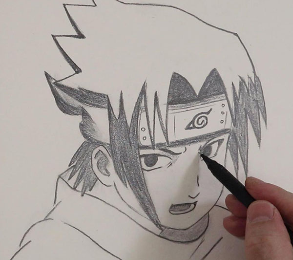 How To Draw Uchiha Sasuke Easy
