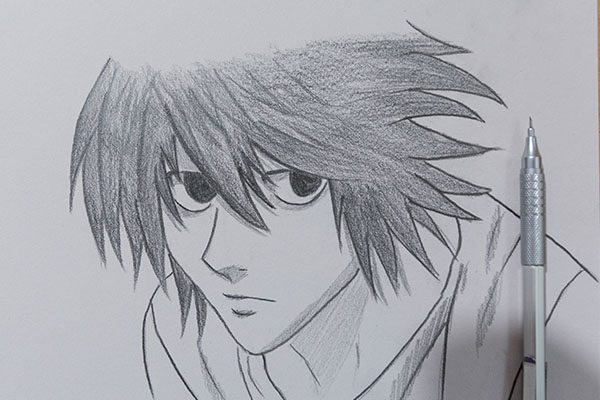 how to draw L·Lawliet step by step