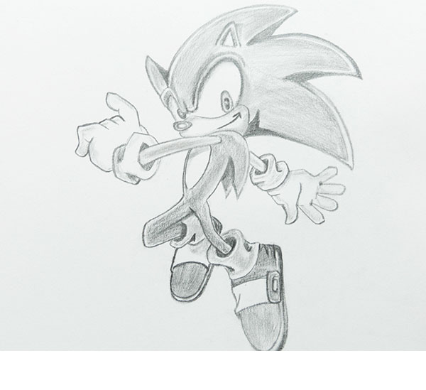 How to draw Sonic the Hedgehog