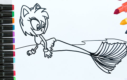 Mermaid Amy Ross Coloring Page