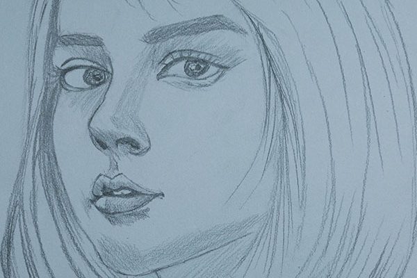 Simple Pencil Sketch Of A Girl Teenage - GranNino-saigonsouth.com.vn