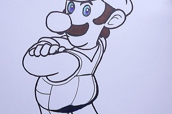 how to draw Luigi Mario
